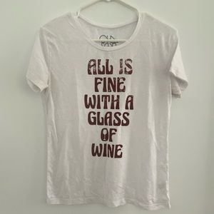 Glass of Wine graphic tee